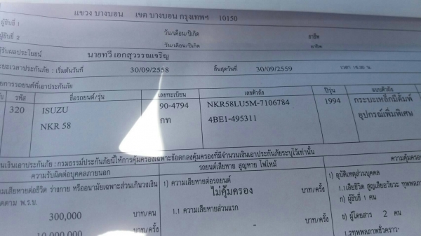 หกล้อ อีซูชุ NKR110ปี36เกียร์สั้น ช่วงยาว4.30ม บรรทุกตู้เปียก สภาพดีเดิมๆสวยพร้อมใช้งาน ทะเบียนพร้อมโอน