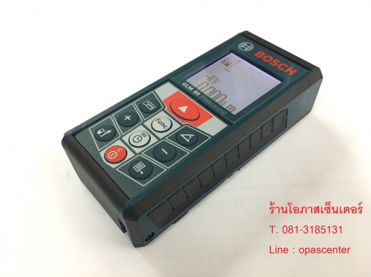 ลดราคา-เครื่องวัดระยะเลเซอร์ Bosch รุ่น GLM 80 ของใหม่ พร้อมที่ชาร์ท และซอง ส่งฟรี