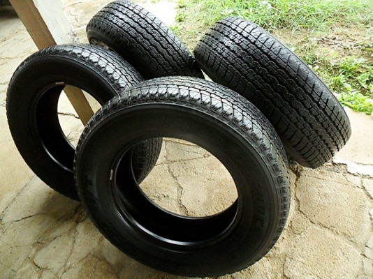 ยาง17กระบะสูง บริดสโตน255-65-R17ลงพื้นปี14 (4เส้น4,500)