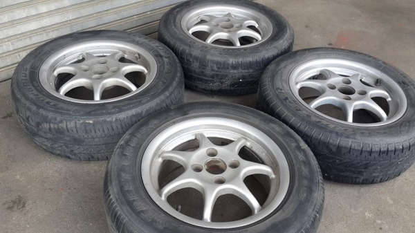 Enkei ขอบ 14 4รู100 พร้อมยาง Enkei ขอบ 14 4รู100 พร้อมยาง