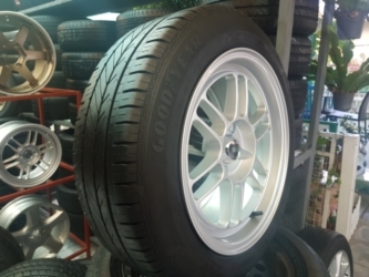ขายล้อRPF1 ขอบ15x7 ET35 ล้อใหม่ 4รู100 พร้อมยาง\%185 60 15 ปี 15