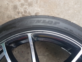 ขายล้อซิ่ง ขอบ 17 ดำหน้าเงา 4รู100 พร้อมยาง 205/45/17