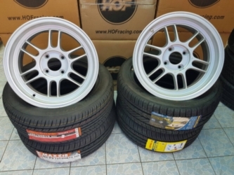 ขายล้อRPF1 ขอบ15 ล้อใหม่ 4รู100 พร้อมยางซิ่ง ( ยางใหม่ปี16 )