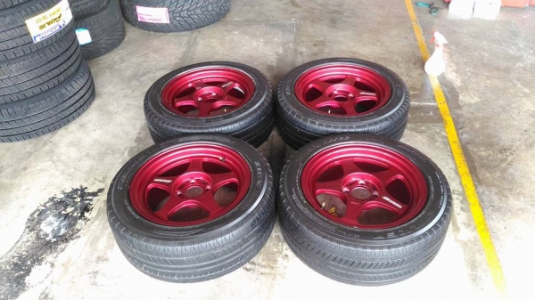 Max Spoon15" 4รู100 + ยางFalken522 ปี14