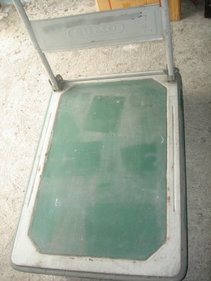 ***ขายแล้วอย่างรวดเร็ว ***  มั่นใจทั้งราคาและคุณภาพ รถเข็นเหล็กพับแฮนด์ได้ "SUMO" ขนาดรถเข็น 745x 485x 860 มม. ล้อPU  4 "