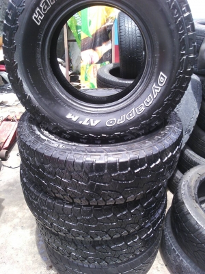 ขายยาง HANKOOK 265 75 16 ปี 12 ดอกเต็ม ทั้งชุด 4500