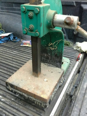 แท่นกดโยกปั๊มขึ้นรูปชิ้นงานเอนกประสงค์  กดตัดชิ้นงาน แบบใช้มือกดตัวใหญ่จากญี่ปุ่น