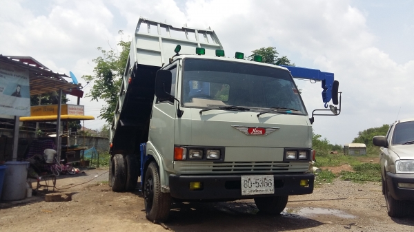 ขายหกล้อดั้มพ์ติดเครน HINOKM-777 เครน 2.50 ตัน เพาเวอร์ เอฟหน้าหลัง สภาพพร้อมใช้