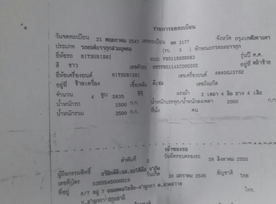 สีล้อ มิตชู100ปี47ป้ายเล็กไม่ติดเวลา สภาพดีสวยพร้อมใช้ ทะเบียนพร้อมโอน ราคา 225,000บ เเบบเบาๆ ครับๆ