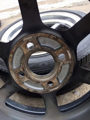 te37v ขอบ15"ใส่4รู100 x7"ออฟ20+ยาง185/55/15 Toyo(japan) #ยกชุด4ล้อพร้อมยาง 7,900.บ