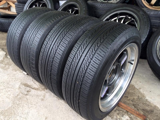 te37v ขอบ15"ใส่4รู100 x7"ออฟ20+ยาง185/55/15 Toyo(japan) #ยกชุด4ล้อพร้อมยาง 7,900.บ