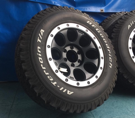 ขายล้อหยดน้ำ ขอบ17x9 พร้อม ยางBF All Terrain265/70/17ปี14 ดอกสะพานยางเต็ม 4เส้น