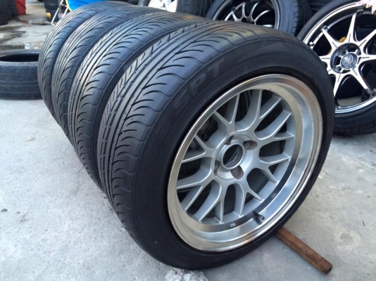 M1Rขอบ15"กว้าง8"ออฟ10(ใส่แล้วยื่น โหด นิดๆ)4รู100+ยาง195/50/15  #ยกชุด4ล้อพร้อมยาง 7,900.บ