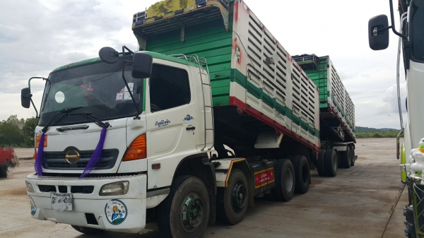 ขายรถพ่วง 24 ล้อ แม่ลูก กระบะเหล็กคอกเกษตรดั้ม HINO 320 ปี.47 รถพร้อมใช้ ราคา.2000000 สนใจรีบจองด่วน