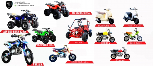 สินค้ามากมาย BIG C L&amp;P รถมอไซค์ ATV มังกี้กอลิล่า BUGGY GIGI และอื่นๆรวมไปถึงรถไฟฟ้า
