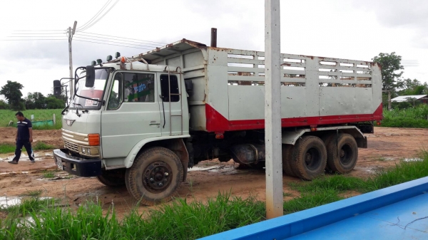 ขาย 10 ล้อ 2 เพลาดั้ม HINO FM177LA เครื่อง HO7C 180 แรงม้า เกียร์ HO สโลว์กลาง เบรคลมดัน พาวเวอร์ ทะเบียนพร้อมโอน