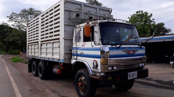 ขายรถบรรทุกเพลาเดียว Hino KT925 เครื่อง HO7C-185 แรง พวงมาลัยพาวเวอร์ เบรคจิฟฟี่ทะเบียนพร้อม