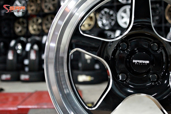 WELD INFERNO 15X7 ET35 4H100 GLOSS BLACK