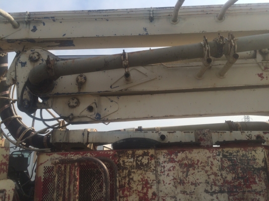 รถปั๊มปูน HINO Kyokuto Kaihatsu เครื่องK13D