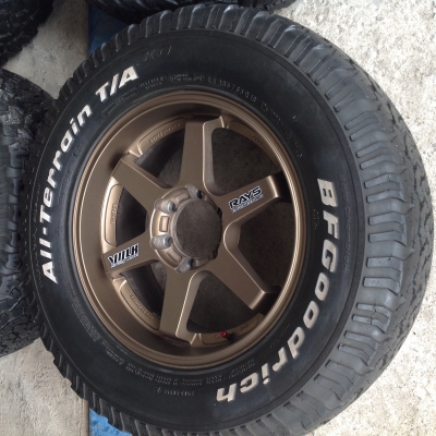 ล้อแม็ก TE37 6 รู 139 ขอบ 18" พร้อมยาง BFGoodrich