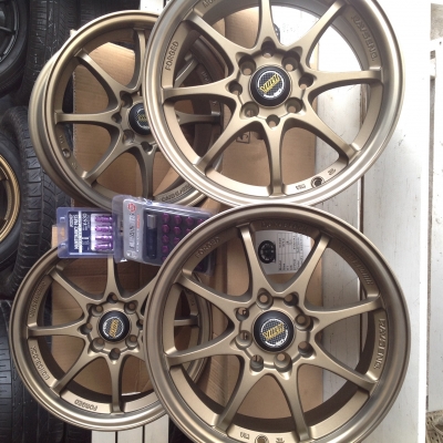 ล้อแม็กใหม่ CE 28 ขอบ 15" 4 รู 100/114 กว้าง 7 แถมครบ