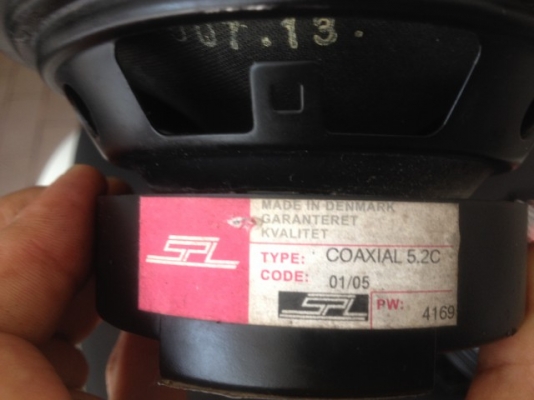 ลำโพง SPL MADE IN DENMARK เเท้ 5นิ้ว2ทางสภาพสวยเดิมๆคู่ละ