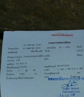 หกล้อ เครือง โตโยต้า 3B-100แรง ดี้มเกษตร สภาพพร้อมใช้งาน ทะเบียนพร้อมโอน ราคา 160,000บ ถูกว่าอีแต๋น