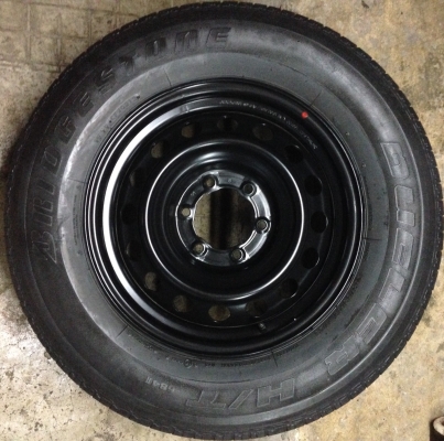 กะทะล้ออะไหล่ พร้อมยาง ขอบ 17 ใส่6 รู ได้ทุกรุ่น