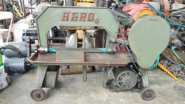 ** SOLD ** เลื่อยชักตัดเหล็ก HERO ไฟบ้าน 220V สภาพสวยสดแน่นมาเทสก่อนได้!!