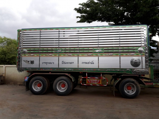 ขายรถพ่วงดัมพ์ Hino เครื่อง 344 แรง ปี 56 กระบะดัมพ์มิเนียมอู่ ส.สมบัติ ลูก 3 เพลาแท้ ยางดี ทะเบียนพร้อม