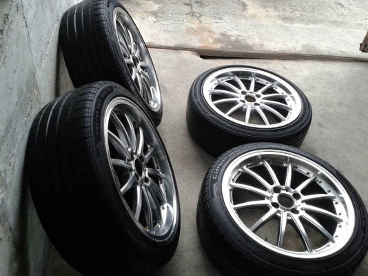 ขอบ17นิ้ว4รู100 พร้อมยาง สวยๆ 4 ล้อ ราคา 6900 บาท