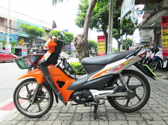 รถบ้านฝากขาย) ขาย Honda Wave 100 ปี 51 ภาษีปี 60 ราคาถูก สีส้มเทา จด 28 มีนาคม 2551