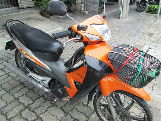 รถบ้านฝากขาย) ขาย Honda Wave 100 ปี 51 ภาษีปี 60 ราคาถูก สีส้มเทา จด 28 มีนาคม 2551