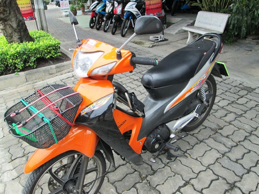 รถบ้านฝากขาย) ขาย Honda Wave 100 ปี 51 ภาษีปี 60 ราคาถูก สีส้มเทา จด 28 มีนาคม 2551