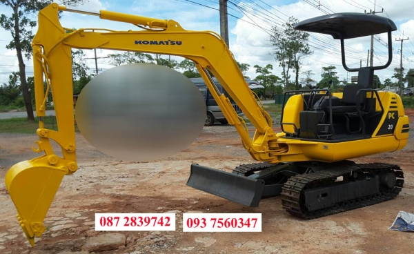 ขายแบคโฮ (เก่านอก) KOMATSU PC 20-7 ขายแบคโฮ (เก่านอก) KOMATSU PC 20-7