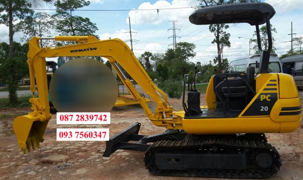 ขายแบคโฮ (เก่านอก) KOMATSU PC 20-7 ขายแบคโฮ (เก่านอก) KOMATSU PC 20-7