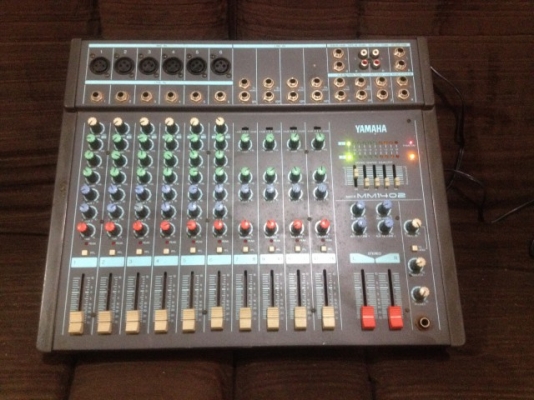 MIXER YAMAHA M M 1402 เก่าญี่ปุ่นเเท้สภาพสวยใช้ไฟ100Vใช้งานได้ปกติ