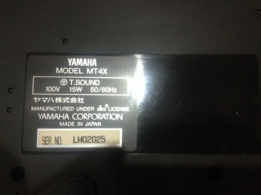 YAMAHA MT4X MULTITRACK CASSETTE RECORDER เก่าญีปุ่นเเท้ใช้ไฟ100V YAMAHA MT4X MULTITRACK CASSETTE RECORDER เก่าญีปุ่นเเท้ใช้ไฟ100V