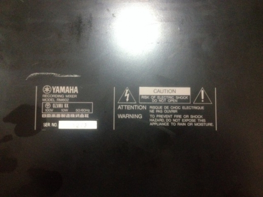 MIXER YAMAHA RM602 เก่าญีปุ่นแท้สภาพดีใช้งานปกติใช้ไฟ100V