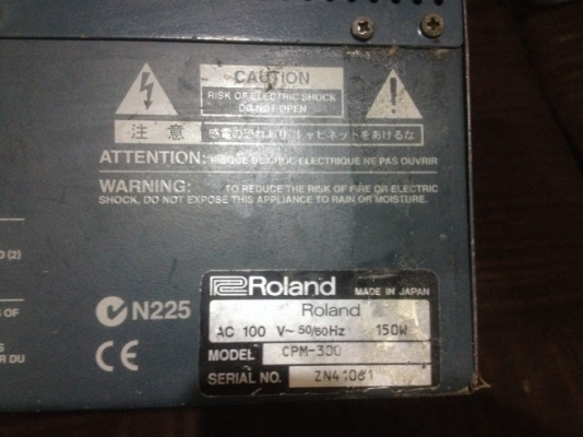 POWER MIXER ROLAND CPM 300 W เก่าญี่ปุ่นเเท้สภาพสวยใช้ไฟ100Vใช่งานปกติ POWER MIXER ROLAND CPM 300 W เก่าญี่ปุ่นเเท้สภาพสวยใช้ไฟ100Vใช่งานปกติ