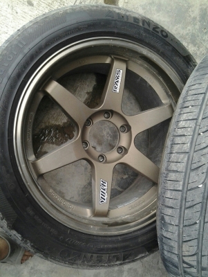 TE37 ขอบ20 พร้อมยางใหม่ๆ