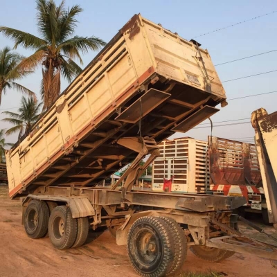 ขาย รถพ่วงดั้มแม่-ลูก HINO MEGA 260 ปี 48 คัสซีสวยตลอดเส้น เครื่องเดิม JO8C-T 260 แรงม้า เกียร์เดิม เอกสารเล่มทะเบียนพร้อมโอน