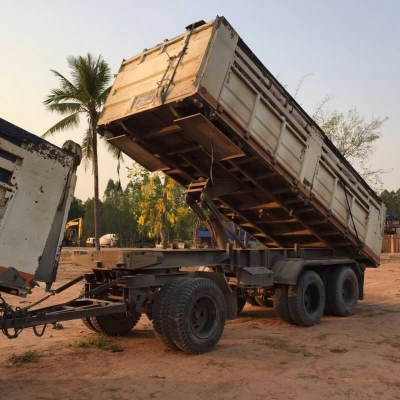 ขาย รถพ่วงดั้มแม่-ลูก HINO MEGA 260 ปี 48 คัสซีสวยตลอดเส้น เครื่องเดิม JO8C-T 260 แรงม้า เกียร์เดิม เอกสารเล่มทะเบียนพร้อมโอน