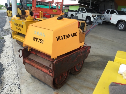 ขายรถบดเดินตามWATANABEรุ่นWV750มือสองญี่ปุ่นสั่นสเทือนได้เครื่องดีเซลยันม่า1สูบสภาพดีพร้อมใช้งานมีให้เลือกหลายคันหลายขนาด