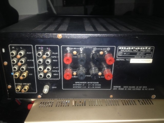 MARANTZ PM50 INTEGRATED เก่าญี่ปุ่นเเท้สภาพสวยใช้ไฟ100Vใช้งานปกติ