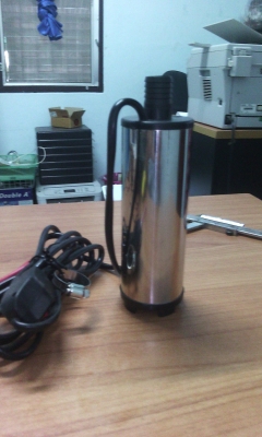 ปั๊มดูดน้ำมันดีเซลเติมรถไถ