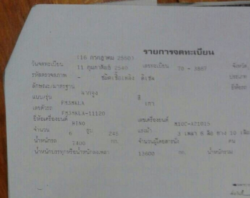 สิบล้อ ฮีโน่ FM3M 240ปี40 ดั้มกะบะเหล็ก 2เพา สภาพดีสวยพร้อมใช้ ทะเบียนพร้อมโอน สิบล้อ ฮีโน่ FM3M 240ปี40 ดั้มกะบะเหล็ก 2เพา สภาพดีสวยพร้อมใช้ ทะเบียนพร้อมโอน