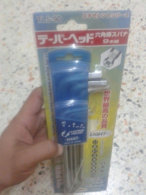 ประแจหกเหลี่ยมหัวบอลยาว Eight : TLS9D