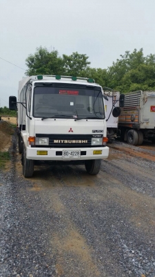ขายรถบรรทุกสิบล้อดัมพ์ Mitsubishi TURBO TF#2xx เครื่องเดิม 6d16 turbo-220 แรง 2 เพลา ปี 39 กระบะดัมพ์เหล็ก ทะเบียนพร้อม