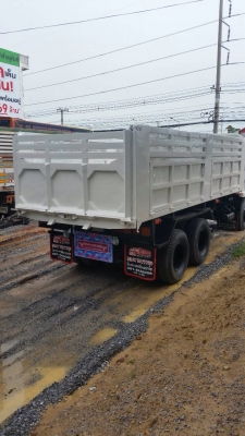 ขายรถบรรทุกสิบล้อดัมพ์ Mitsubishi TURBO TF#2xx เครื่องเดิม 6d16 turbo-220 แรง 2 เพลา ปี 39 กระบะดัมพ์เหล็ก ทะเบียนพร้อม